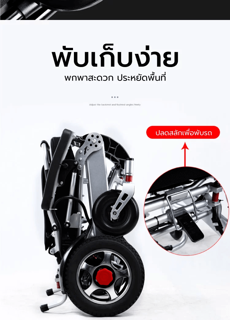 พับเก็บ รถเข็นไฟฟ้า วีลแชร์ไฟฟ้า รถเข็นผู้ป่วยไฟฟ้าราคาถูก