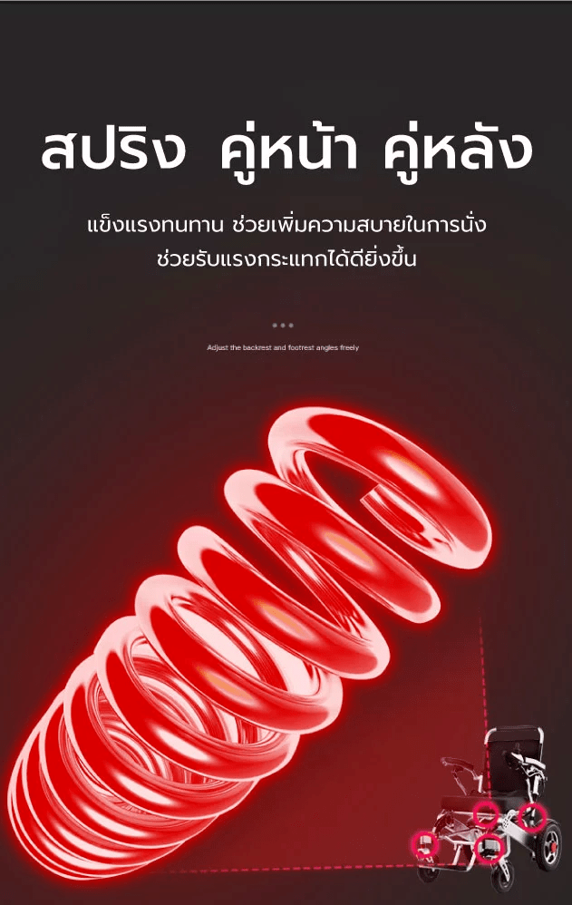 โช๊ค รถเข็นไฟฟ้า วีลแชร์ไฟฟ้า รถเข็นผู้ป่วยไฟฟ้าราคาถูก